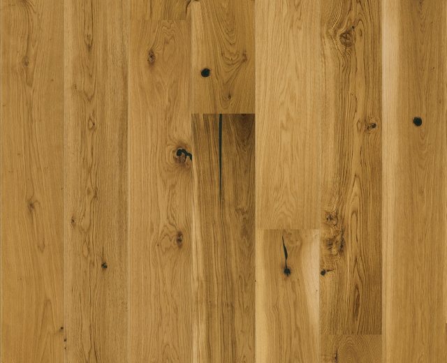 Natural Brushed Oak 180mm Matt Lacquered Engineered Hardwood Flooring