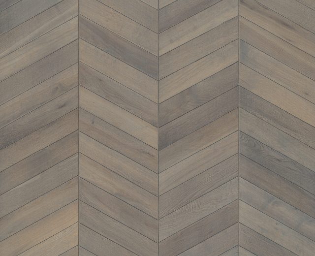 Grey Oiled Vintage Oak Chevron Parquet Flooring
