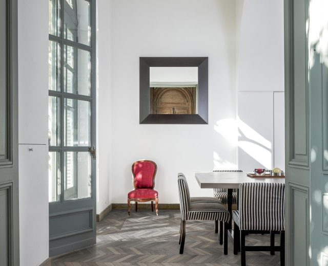 Grey Oiled Vintage Oak Chevron Parquet Flooring - Image 2