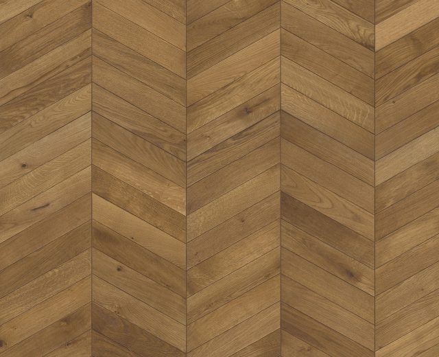 Light Brown Oiled Vintage Oak Chevron Parquet - Image 2