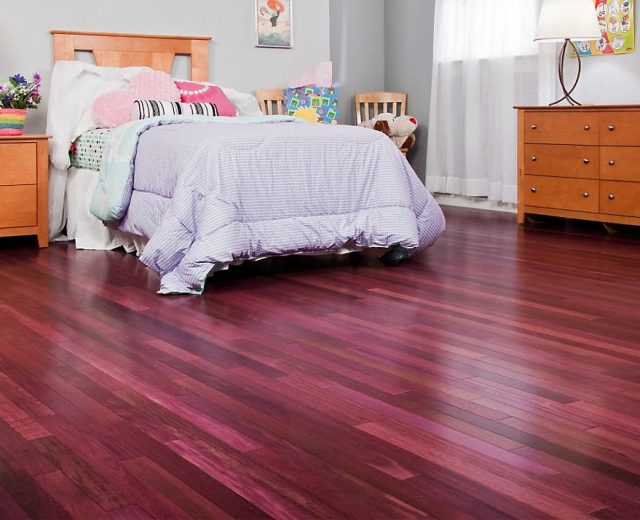 Purpleheart Lacquered Engineered Hardwood Flooring - Image 4