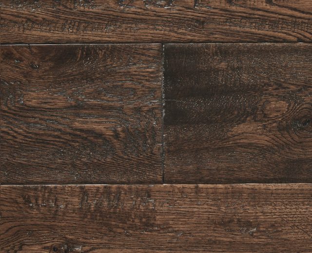 Antique Stained Oak Hand-Scraped 150mm Hardwood Flooring - Image 3