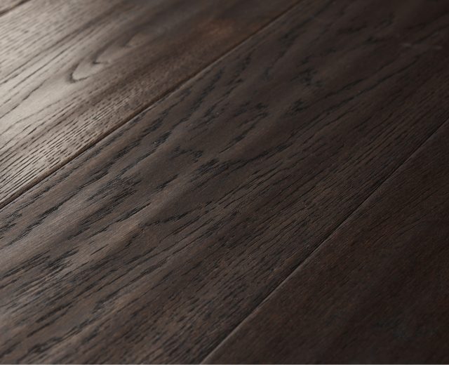 Chocolate Stained Oiled Oak Hand Scraped Hardwood - Image 3