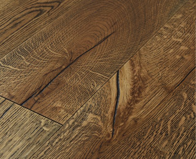 Avignon Oak Black Grain Brushed Oiled Hardwood Flooring - Image 3