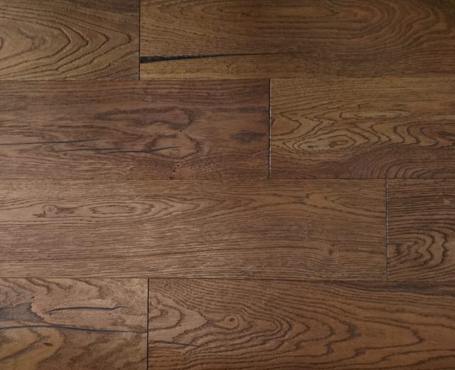 Kentmere Whiskey Stained Oak Heavy Brushed Hardwax Hardwood Engineered Wood Flooring - Image 6