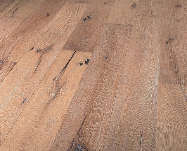 Montana Oak Extra Rustic Brushed White Washed Oiled Hardwood Engineered Wood Flooring - Image 3