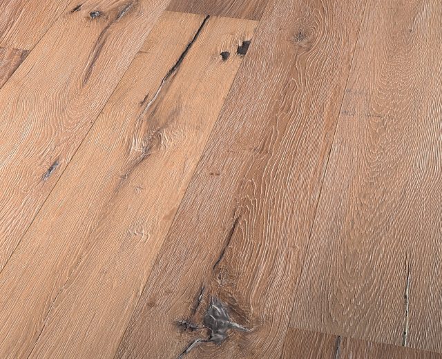 Montana Oak Extra Rustic Brushed White Washed Oiled Hardwood Engineered Wood Flooring - Image 2