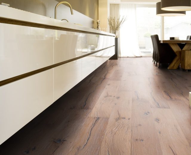 Montana Oak Extra Rustic Brushed White Washed Oiled Hardwood Engineered Wood Flooring - Image 5