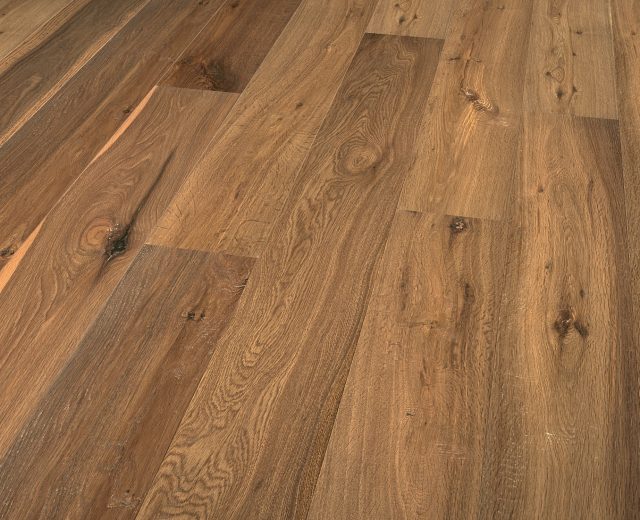 Maine Smoked Oak Rustic Heavy Brushed Oiled Handscraped Engineered Hardwood Flooring - Image 5
