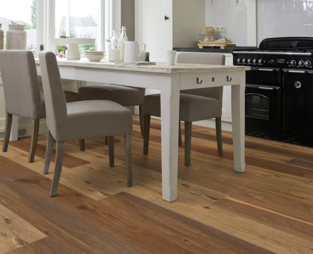 Maine Smoked Oak Rustic Heavy Brushed Oiled Handscraped Engineered Hardwood Flooring - Image 3