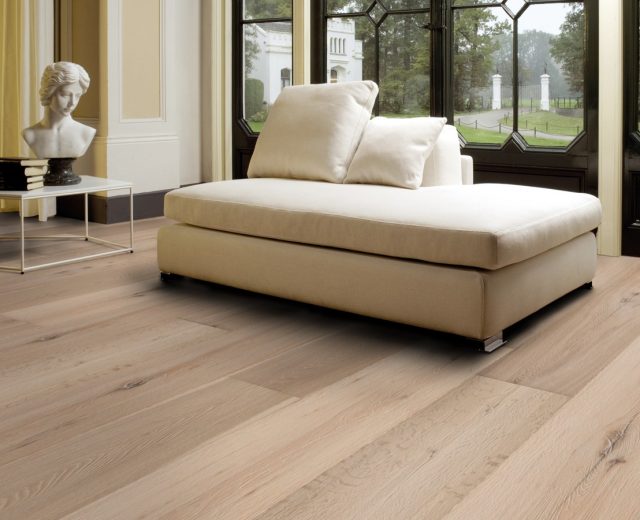 Haarlem White Rustic Brushed Oiled Oak Dual-Width Engineered Hardwood Flooring - Image 3