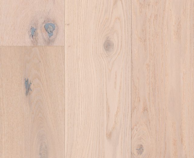 Haarlem White Rustic Brushed Oiled Oak Dual-Width Engineered Hardwood Flooring - Image 2