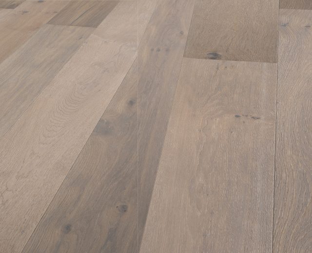 Amersfoort Smoked White Rustic Brushed Oiled Oak Dual-Width Engineered Hardwood Flooring - Image 2