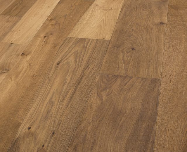 Valkenburg Smoked Natural Rustic Brushed Oiled Oak Dual-Width Engineered Hardwood Flooring - Image 6
