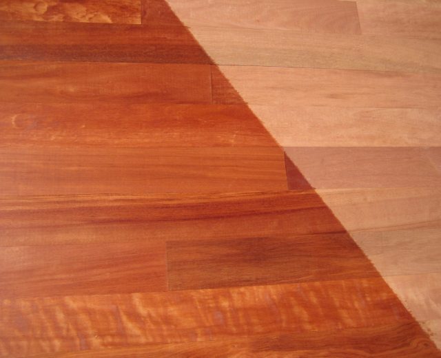 Moabi (African Pearwood) Lacquered Solid Hardwood Flooring