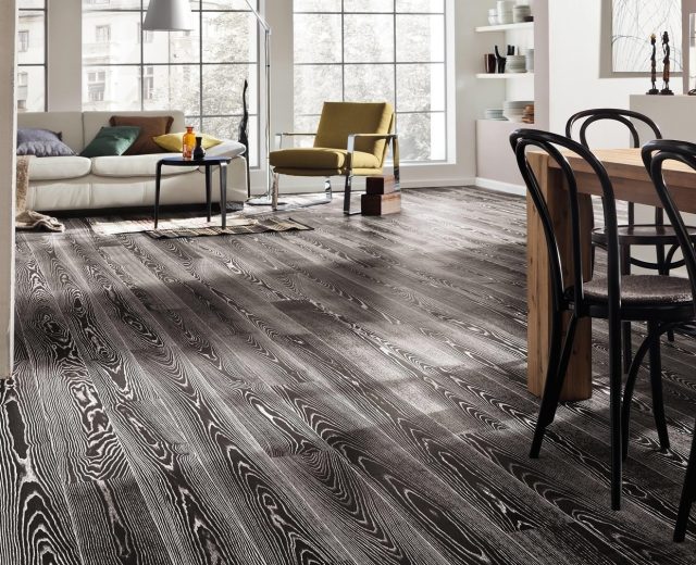 Burnt Umber Stained Ash Brushed Oiled Engineered Hardwood Flooring - Image 6