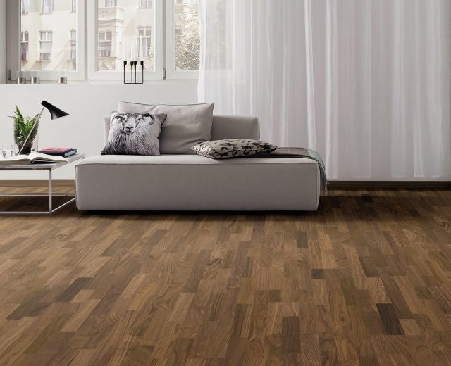American Black Walnut 3 Strip Engineered Hardwood (Alternative) - Image 3