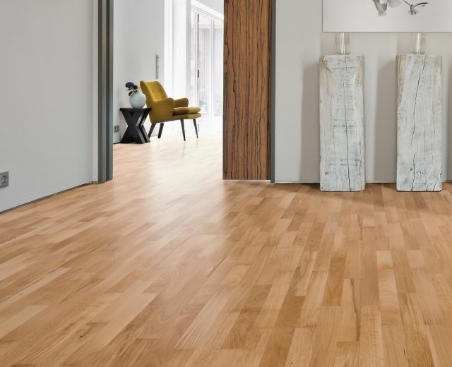 3 Strip Steamed Beech Engineered Hardwood Flooring - Image 5