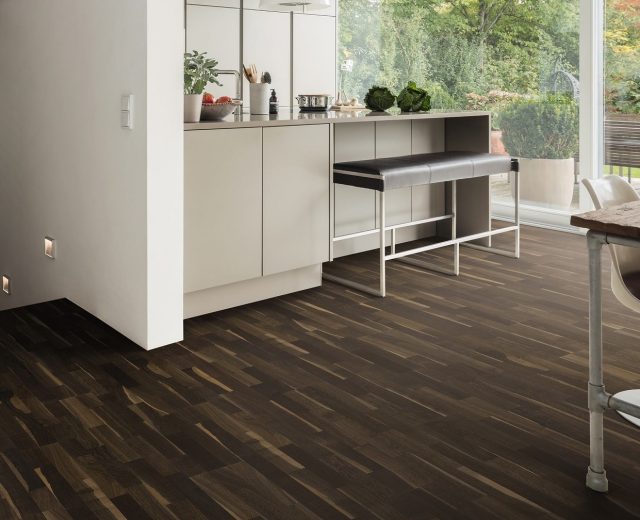 3 Strip African Oak Lacquered Engineered Hardwood Flooring - Image 4