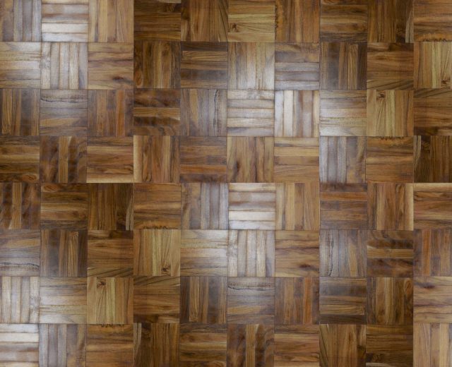 Izombe (African Teak) 5 Finger Mosaic  Parquet