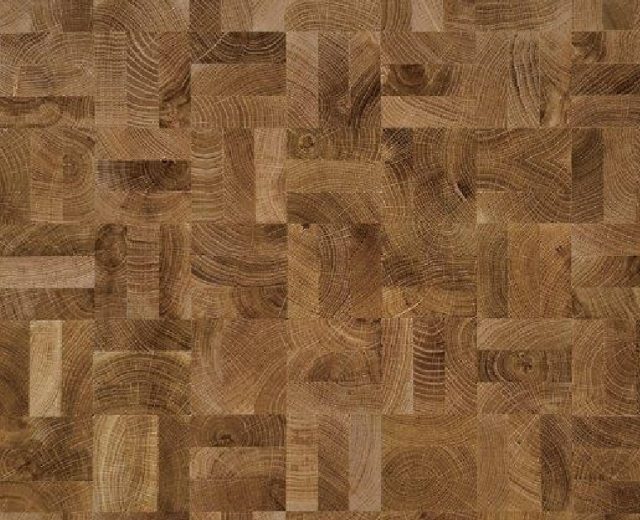 End Grain Oak Natural 3 Block Mosaic Parquet Flooring - Image 2