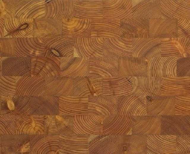 Larch End Grain Natural Block Parquet Flooring - Image 2