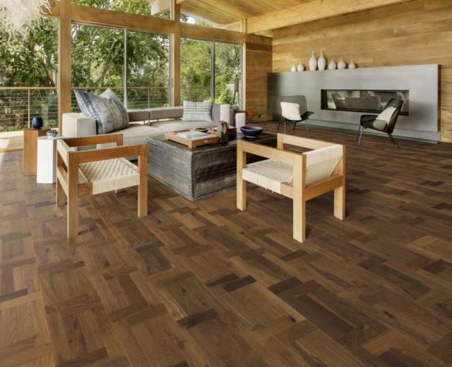 Veneto Castle Fumed Oak Brushed Oil Engineered Venetian Parquet - Image 2