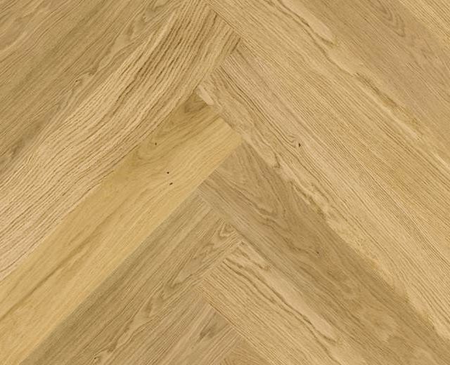 Natural Oiled Oak Herringbone Rustic Engineered Parquet Click Block