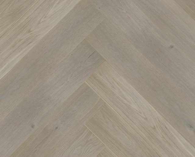 Alpine Grey Stained Oak Herringbone Prime Engineered Parquet Click Block