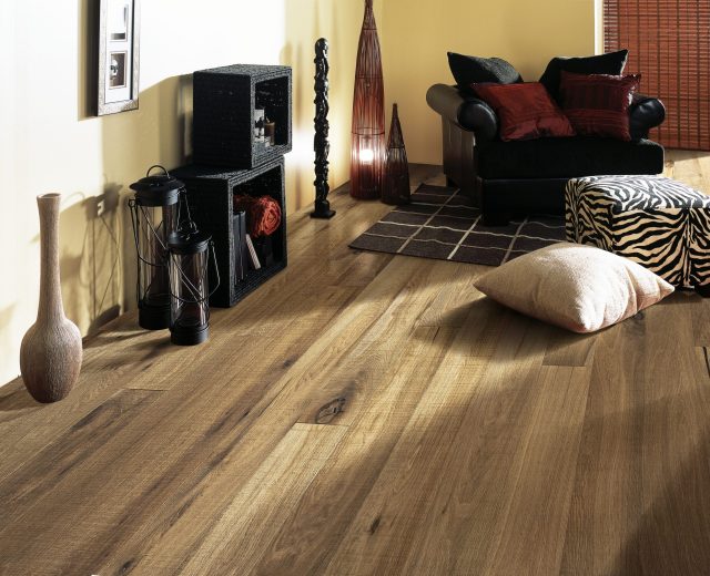 Safari Smoked Oak Brushed Oiled Saw Marked Hardwood Engineered Wood Flooring - Image 2