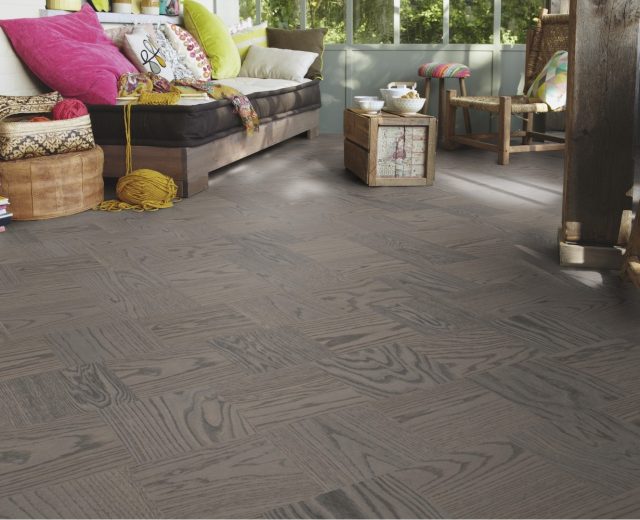 Madrid Stained Oak Grande Cube Block Parquet Flooring - Image 2