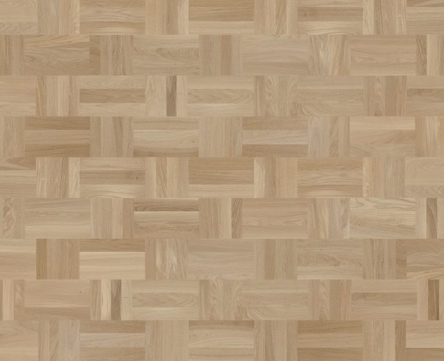 Dansk Stained Oak Drie-Vier Dutch Weave- Parquet Flooring