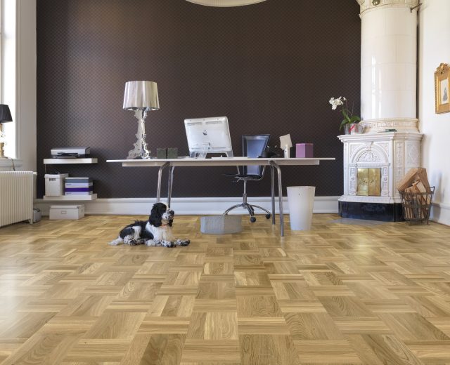 Baltic Stained Oak Drie-Vier Dutch Weave- Parquet Flooring - Image 2