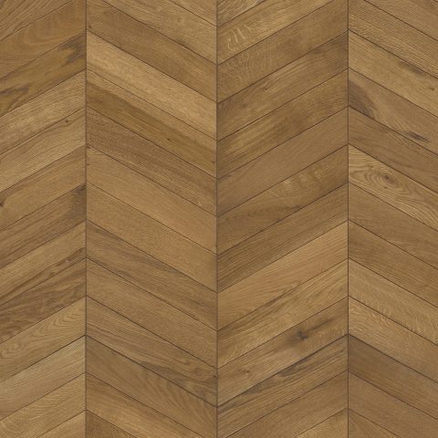 Light Brown Oiled Vintage Oak Chevron Parquet