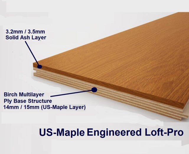 Ash 135mm Single Plank Solid Hardwood Flooring - Image 3