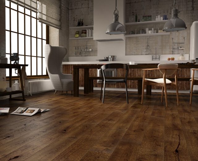 Chocolate Oak Brushed Brushed Lacquered Engineered Hardwood - Image 3