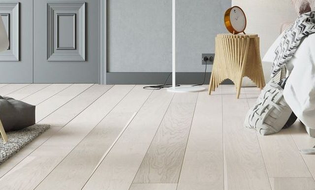 Chamonix Pure White Stained Oak Brushed UV-Oiled Engineered Hardwood Flooring - Image 3