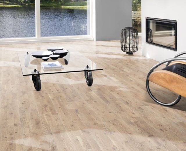 3 Strip White-Sand Stained Oak Brushed Oiled Engineered Hardwood Flooring - Image 2