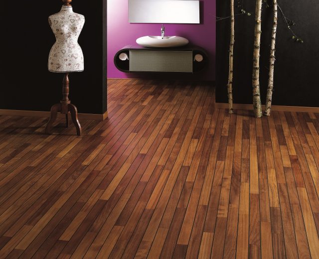 Iroko Navylam+ Parquet Bathroom Engineered Wood Flooring - Image 2