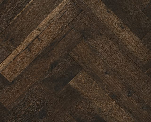 Whitechapel Heavy Smoked Oak Natural Oiled Reclaimed Herringbone Engineered Hardwood Flooring