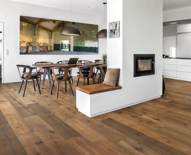 Malmo Castle Stained Brushed Oiled Smoked Oak 305mm Engineered Hardwood Flooring - Image 2