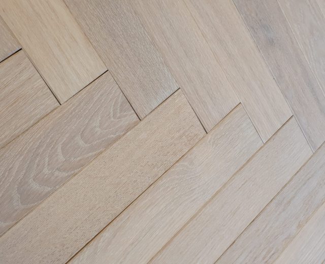 Winchester Oak Brushed Oiled Herringbone Parquet Hardwood Floor