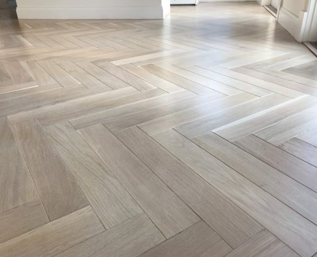 Winchester Oak Brushed Oiled Herringbone Parquet Hardwood Floor - Image 3