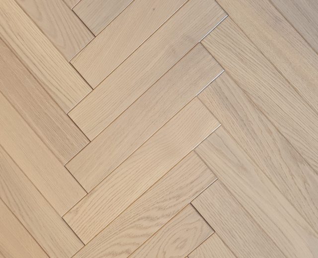 Canterbury Oak Brushed Oiled Herringbone Parquet Hardwood Floor