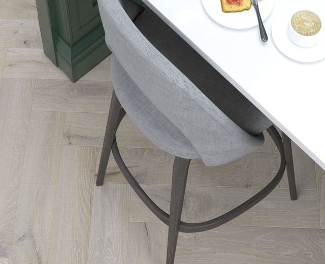 Dunnottar Rustic Oak  Brushed & Matt Lacquered  Engineered Herringbone Wood Flooring - Image 5