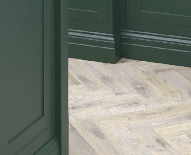 Dunnottar Rustic Oak  Brushed & Matt Lacquered  Engineered Herringbone Wood Flooring - Image 8